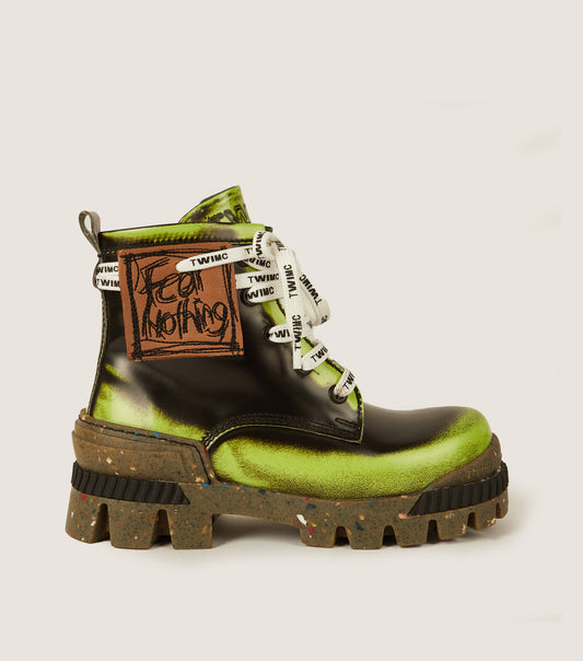 BOSON Acid Green Kids Boots