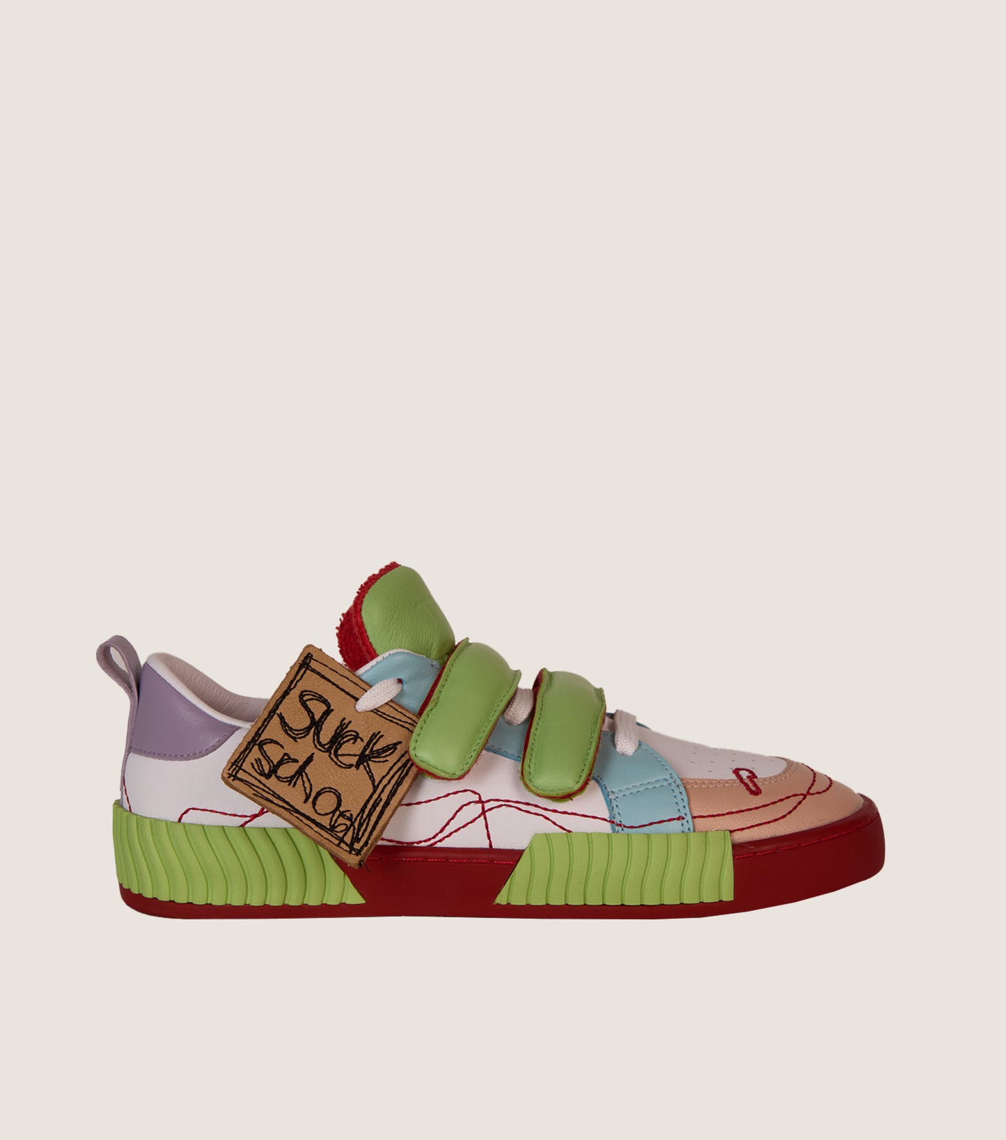 INKY Multi-Red Adult Sneakers