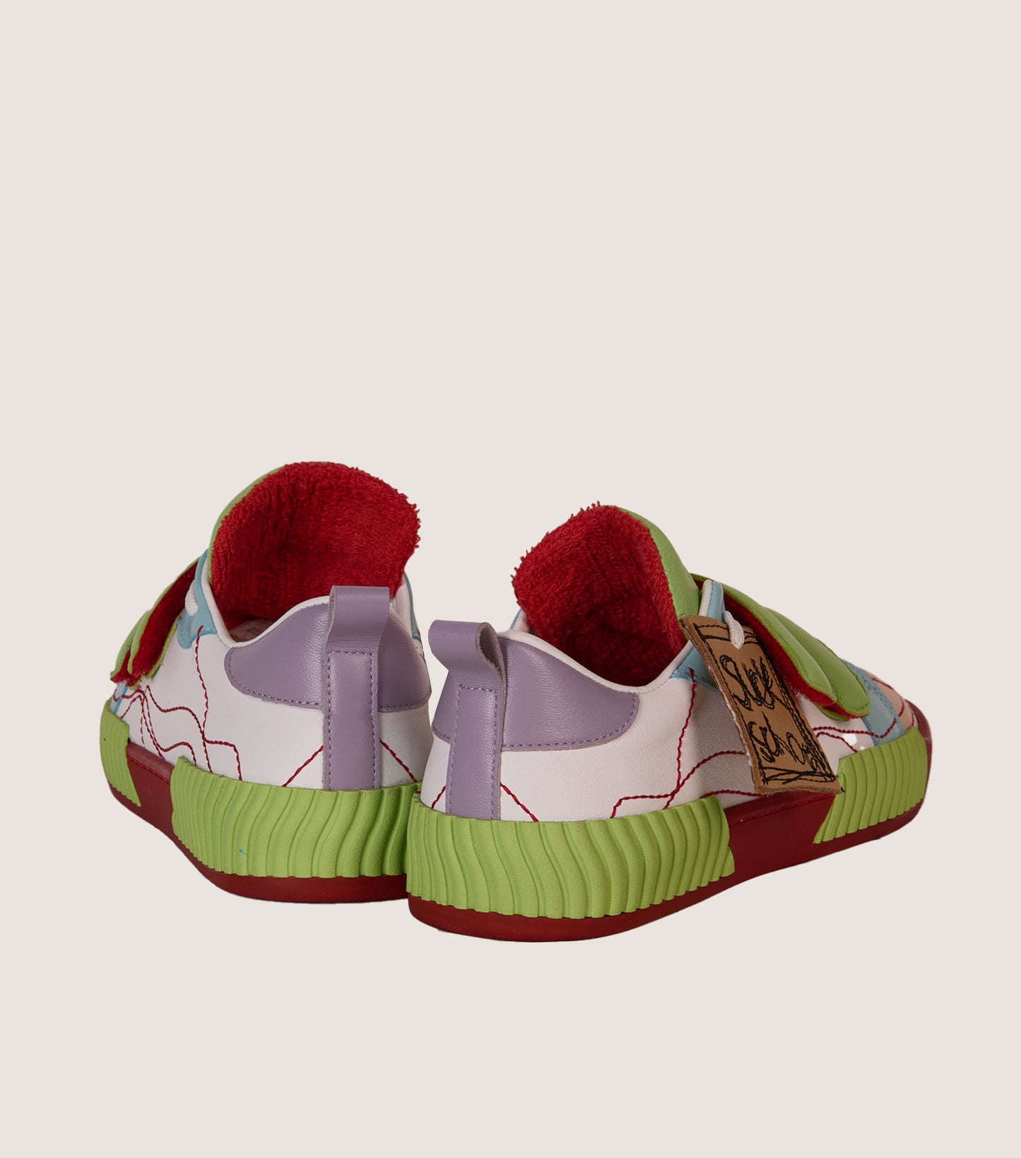 INKY Multi-Red Adult Sneakers