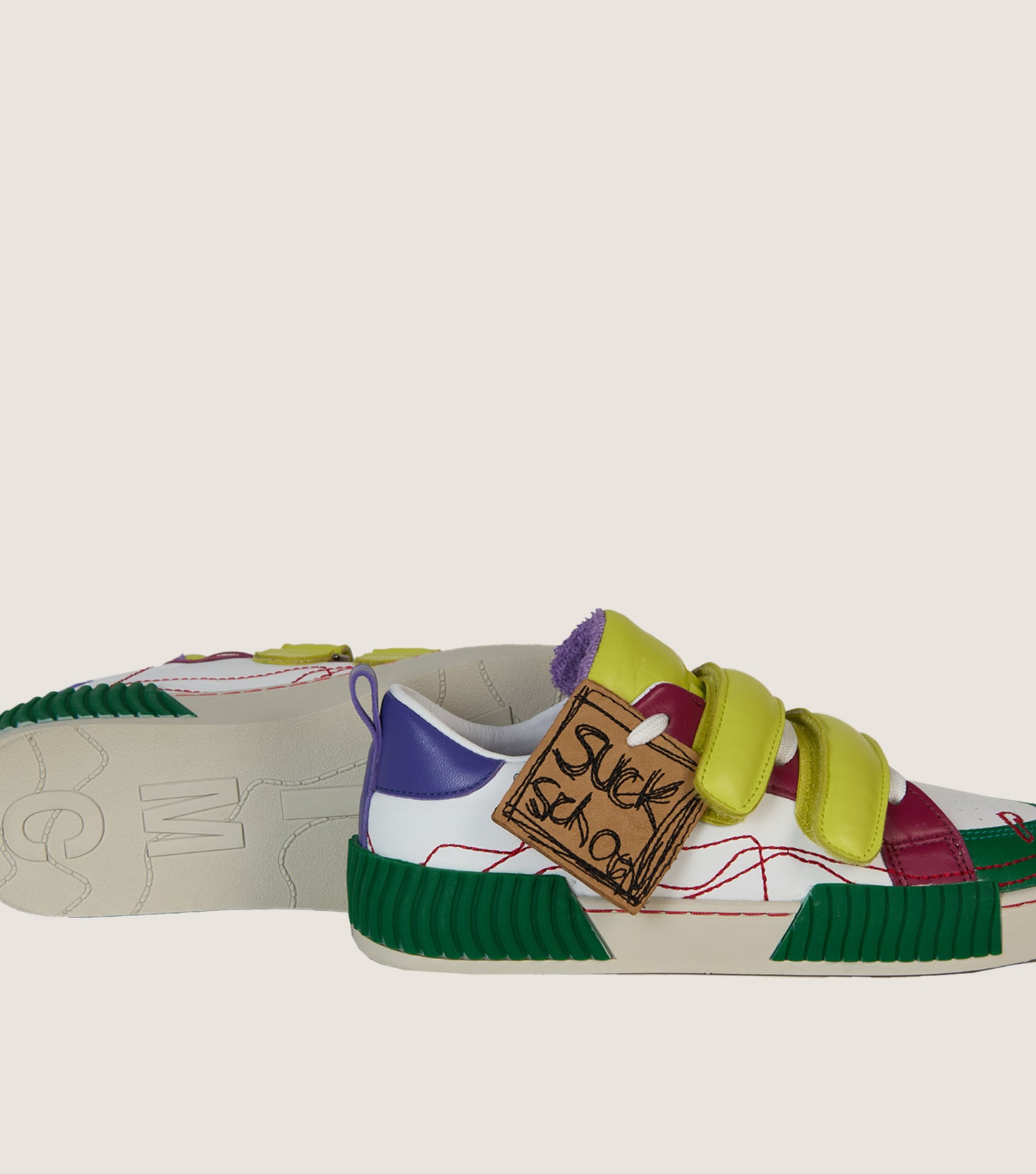 INKY Multi-White Adult Sneakers