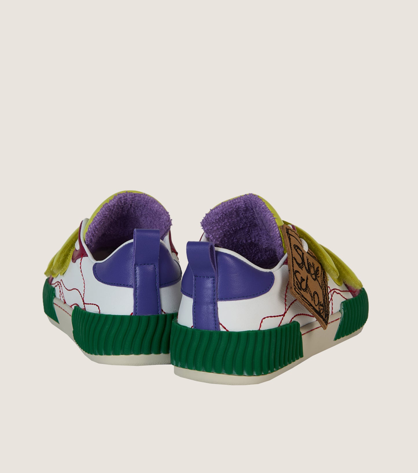 INKY Multi-White Adult Sneakers