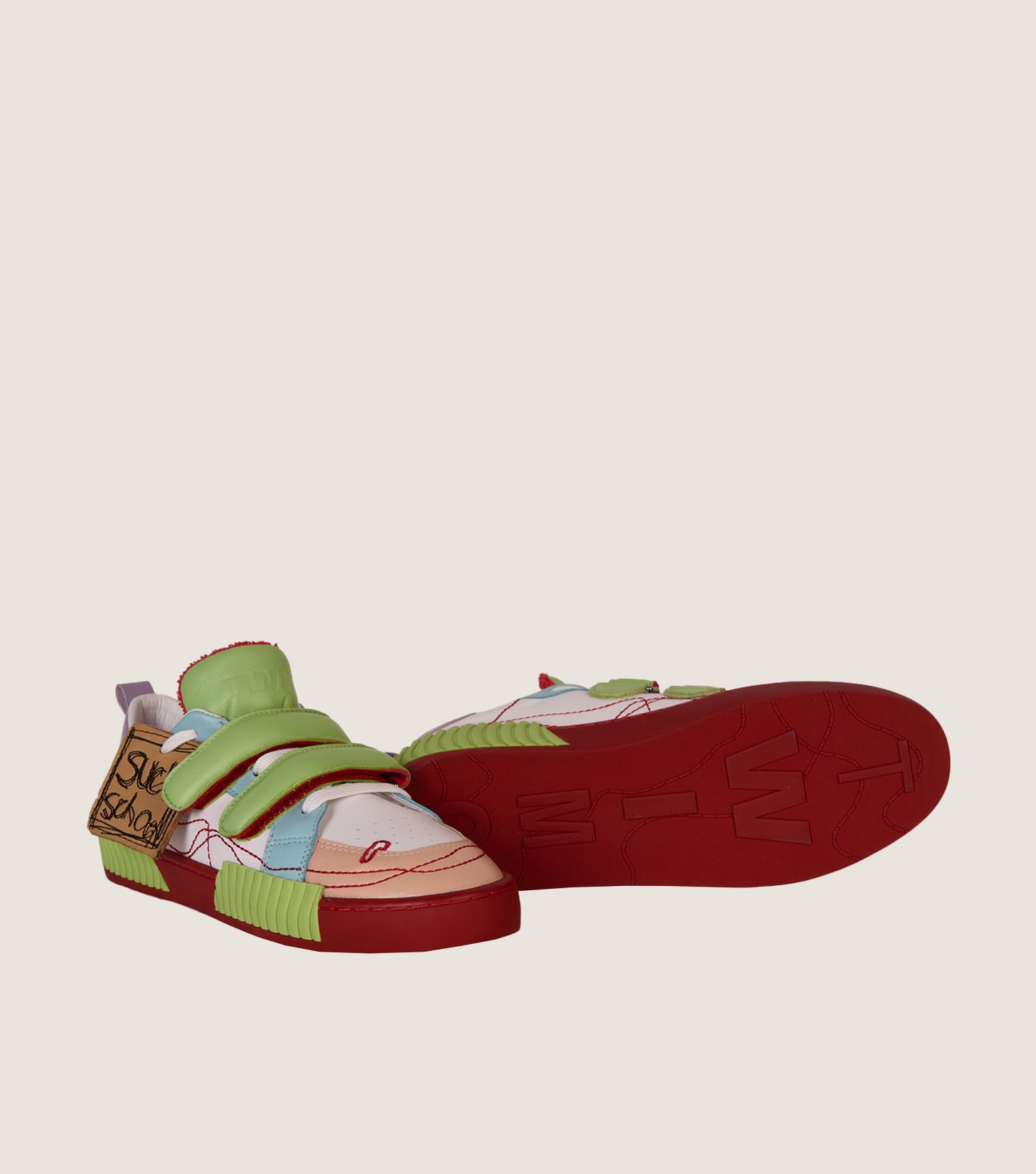 INKY Multi-Red Adult Sneakers