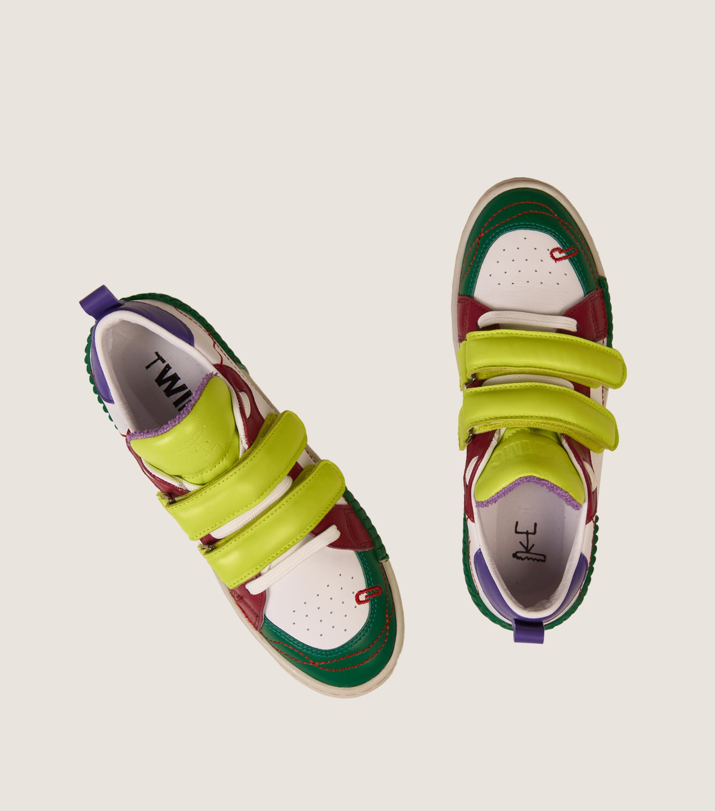 INKY Multi-White Adult Sneakers