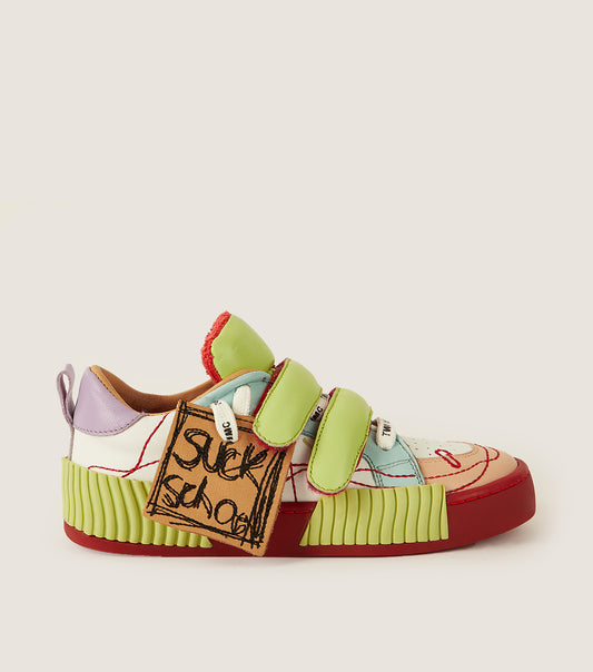 INKY Multi-Red Kids Sneakers
