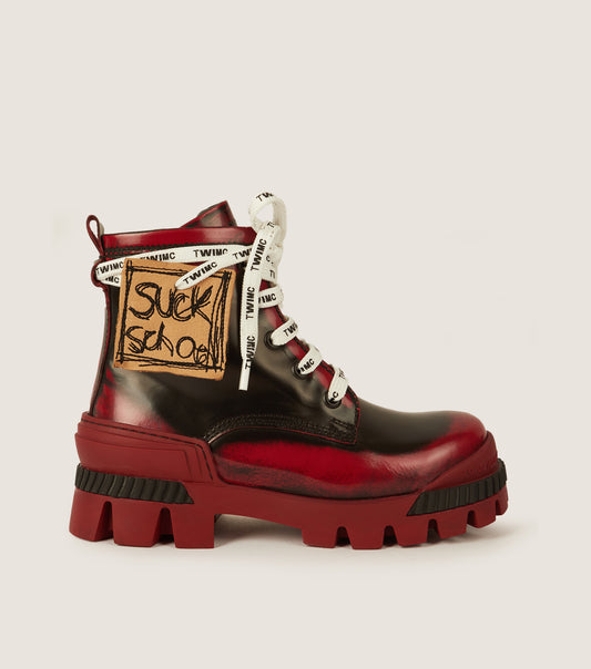 BOSON Red Kids Boots